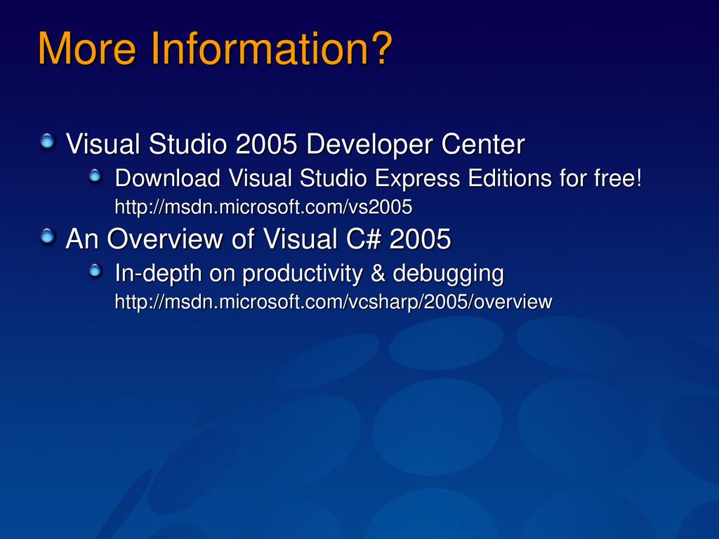devstudio microsoft visual studio 2005 downlaod